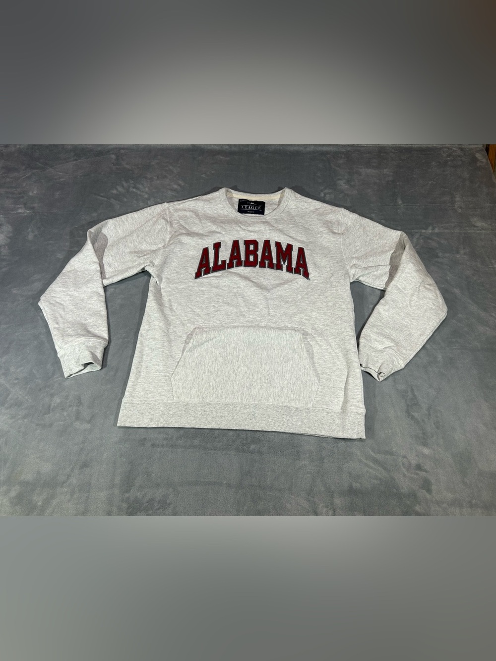 Alabama Crimson Tide Sweatshirt Adult Medium Gray Crew Neck League Pullover